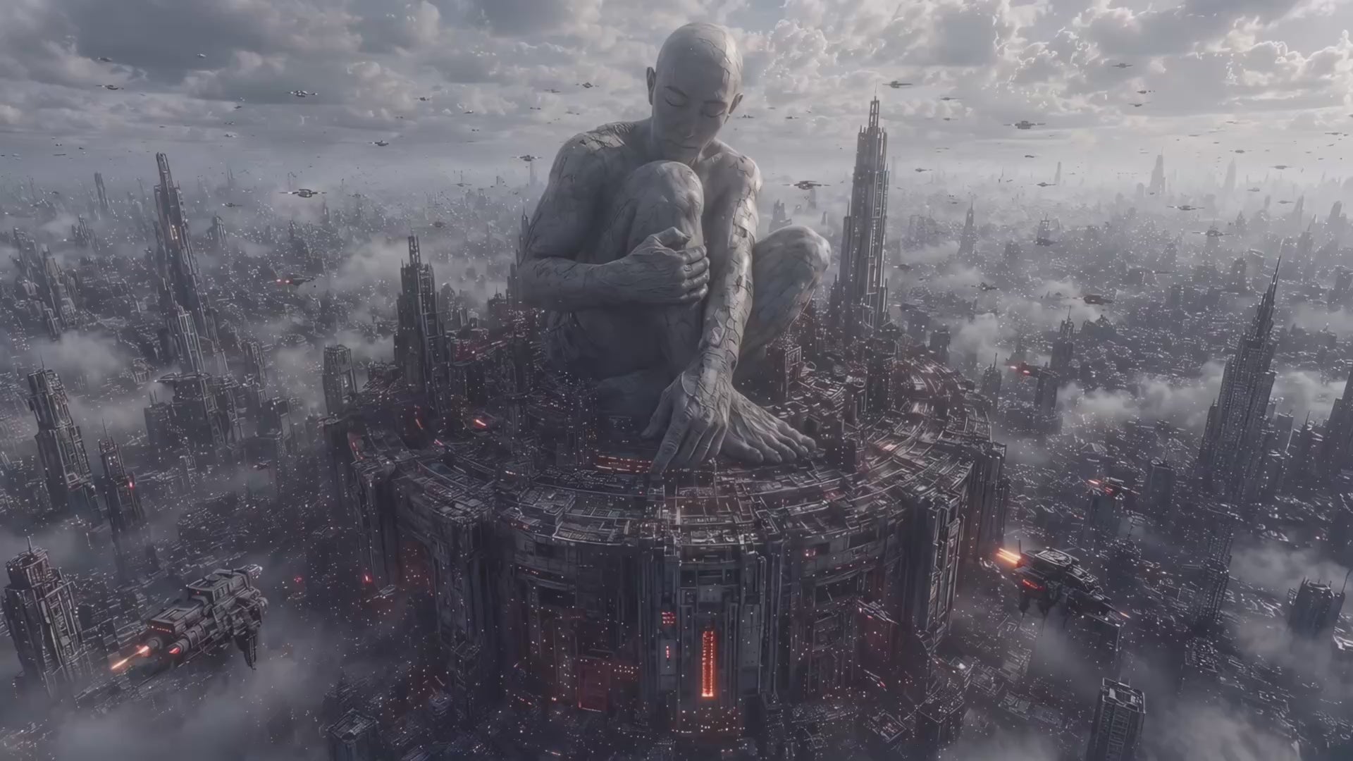 Futuristic Statue Part 1 - DJ, Club & Festival Visuals